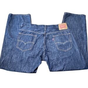 Levi's 569 Jeans Mens 36x32 Loose Straight Denim Dark Wash Indigo Baggy Y2K 957
